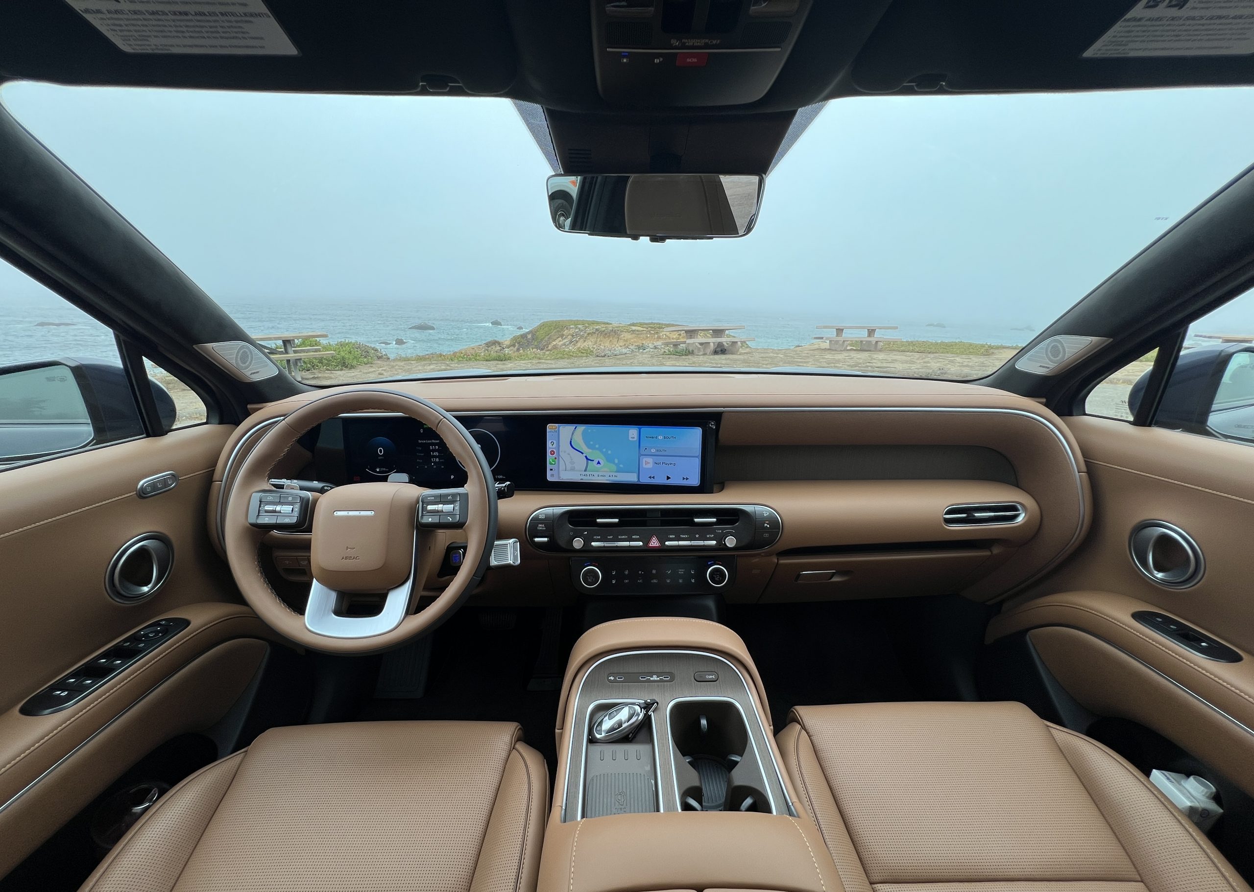 Interior display of Hyundai Palisade 