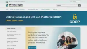 California DROP Data Deletion