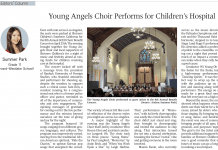 Young Angels Choir Performs for Children’s Hospital