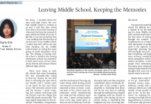 Leaving Middle School, Keeping the Memories
