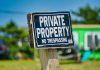 Cyber Alert: New Zoom Link Phishing Scam Targets Real Estate Agents a private property sign posted on a wooden post