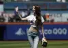 Jang Wonyoung New York Mets First Pitch: Citi Field Stunner Jang Wonyoung New York Mets