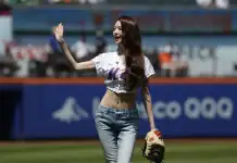Jang Wonyoung New York Mets First Pitch: Citi Field Stunner Jang Wonyoung New York Mets
