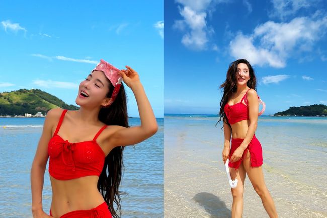 S.E.S. Bada Red Bikini