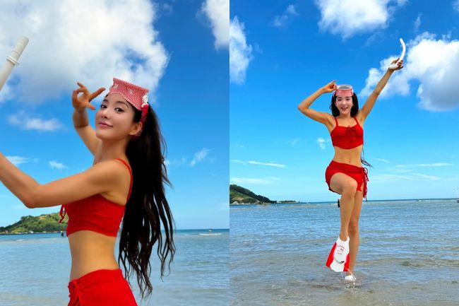 S.E.S. Bada Red Bikini