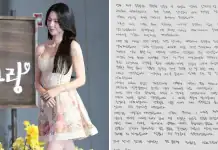 Actor Ha Young Handwritten Letter Apology Issued Over Ancestor Actor Ha Young Handwritten Letter Apology