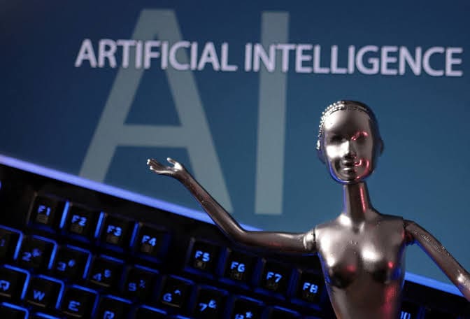 AI Artificial Intelligence words are seen in this illustration taken, May 4, 2023. REUTERS