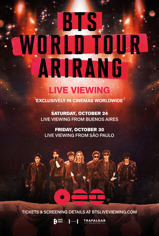 BTS Live Viewing — Global Cinemas to Broadcast South Korea Group's South America Tour in 3,800 Theaters