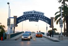 Santa Monica Pier neon sign — Iconic Landmark Temporarily Removed Santa Monica Pier neon sign
