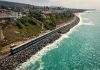 Southern California coastal railroad — Threatened by Rising Seas and Erosion Southern California coastal railroad