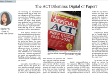 The ACT Dilemma: Digital or Paper?